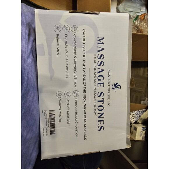 8 Pieces Massage Stone Set Hot Rocks Oval Shaped (4217) - Picture 2 of 6